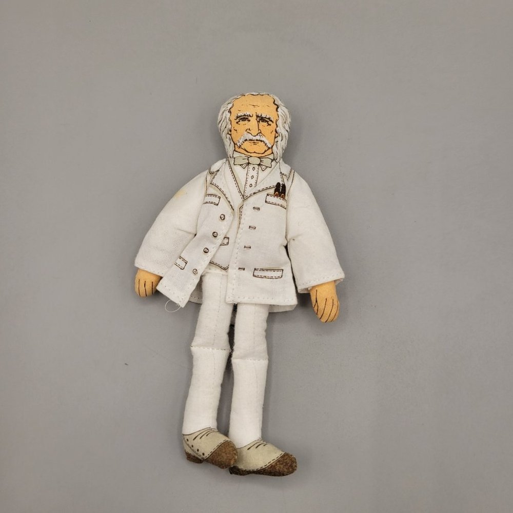 Mark Twain Cloth Doll Toy 1979 Storyteller Author Humorist Hallmark Card Co